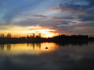 Sunset in Kamphaeng Phet