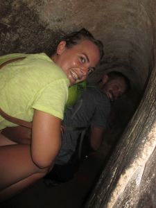 Lyvette & Moustache Matt in the Cu Chi Tunnels