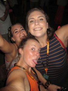 Lyvette, Hev, Hollie - fun at the F1