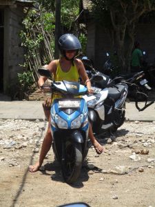 Lyvette after lessons...