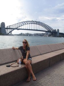 Lyvette at the Sydney Harbour Bridge