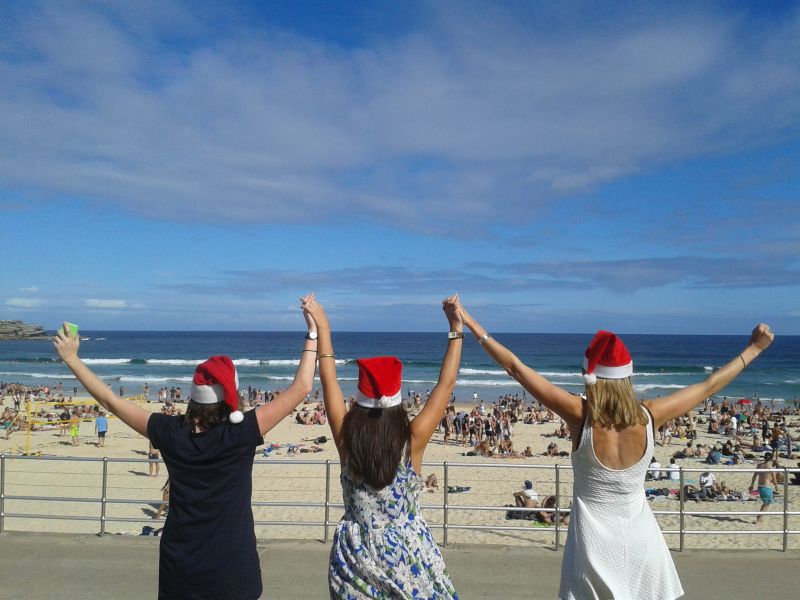 Christmas day at Bondi
