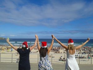 Christmas day at Bondi