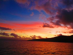 Sunset in the paradise of the Whitsundays