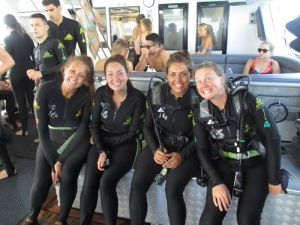 Diving with my favourite Bristolians (pre hand holding incident)
