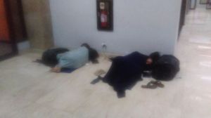 When the airport floor becomes your bedroom