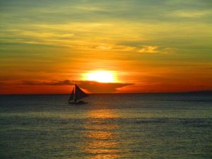 Our final sunset in the Philippines, whilst we were overstaying our welcome.