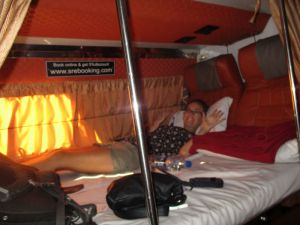The deluxe sleeper bus