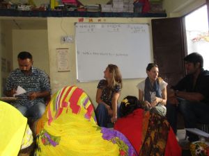 Maths lesson at Saksham