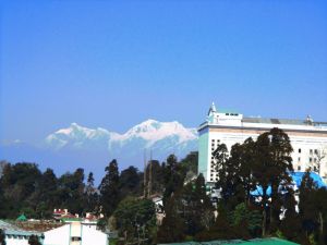 The view of Kangchenjunga from Darjeeling