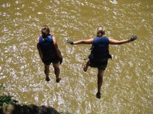 Cliff jumping